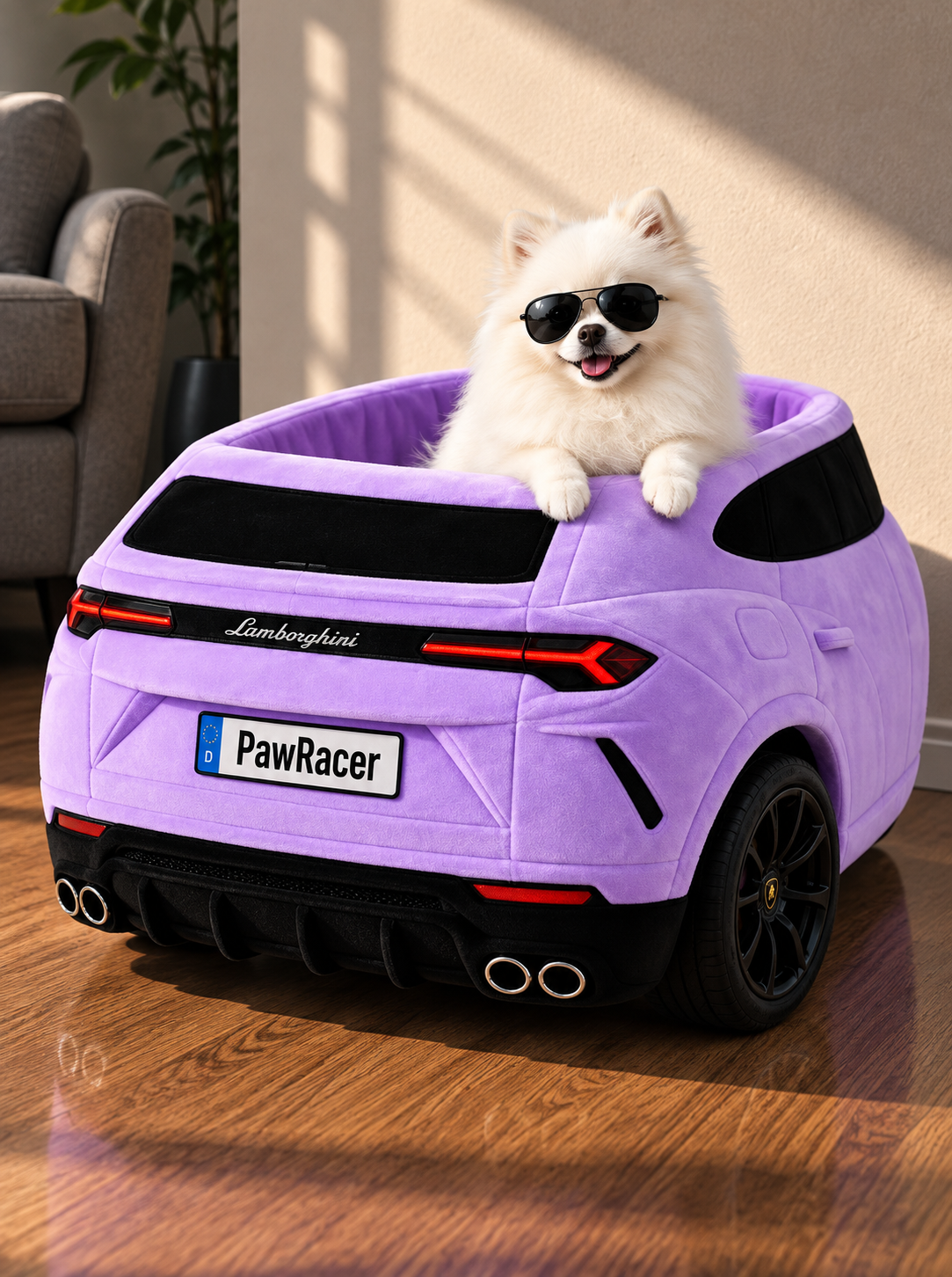 PawRacer™ Luxury Sports Car Pet Bed